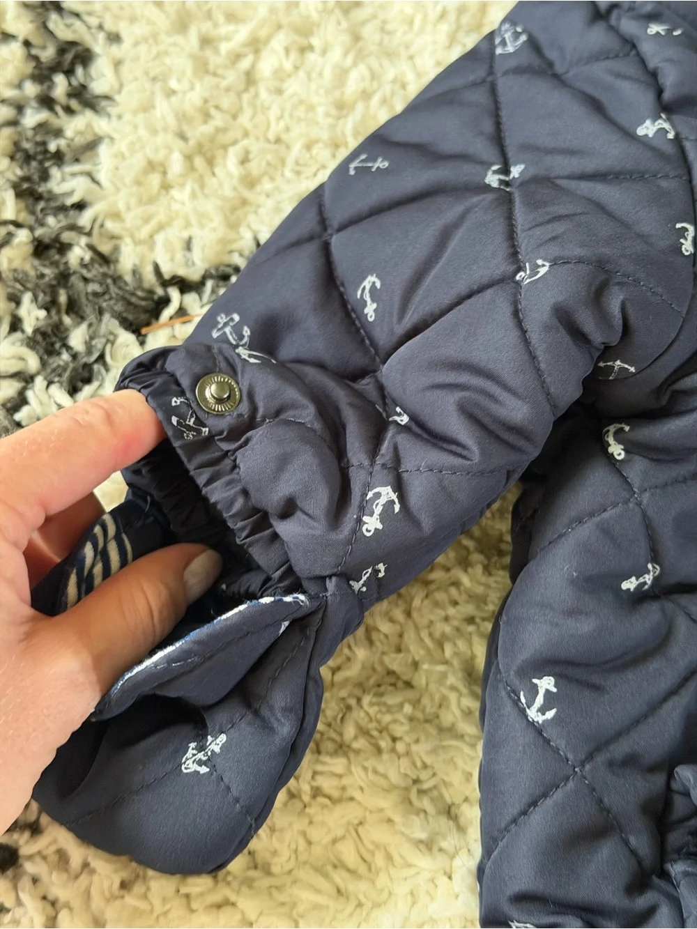 Nautica quilted footed